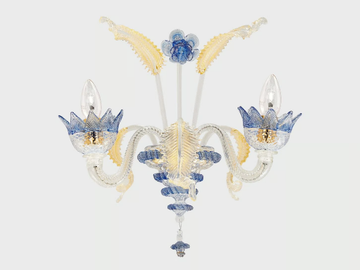 NETTUNO ORIGINAL EDITION - Murano glass wall lamp by Sogni Di Cristallo - view 2